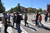 Nueva acción reivindicativa en la avenida de Valladolid