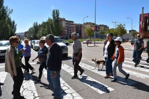 Nueva acción reivindicativa en la avenida de Valladolid