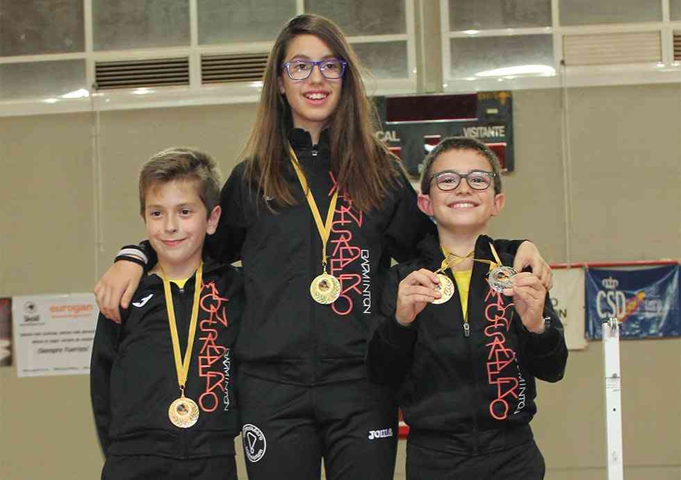 Pleno de victorias en sub-11 en Alfajarín de Valonsadero Bádminton