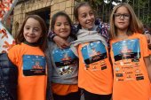 Cuatrocientos escolares marchan contra el cáncer infantil