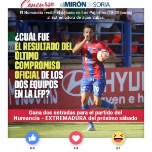 Gana dos entradas para ver el Numancia-Extremadura