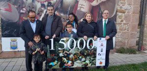 Visitante 15.000 para la exposición de playmóbil Visitante 15.000 para la exposición de playmóbil
