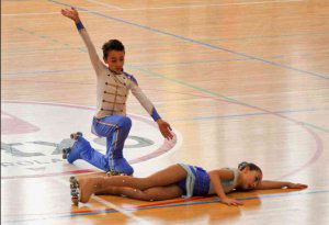 Exhibición de patinaje de los hermanos Héctor y Ángela Díez Exhibición de patinaje de los hermanos Héctor y Ángela Díez