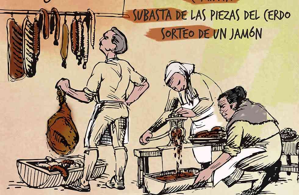 La matanza del cerdo, también en Garray