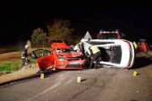 Un fallecido en la N-122, en un accidente entre tres vehículos