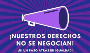 Concentración de la Asamblea Feminista de Soria por la igualdad