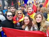 Más de doscientos sorianos se concentran en Madrid por unidad de España