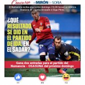 Gana dos entradas para ver el Numancia-Osasuna