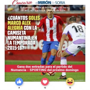 Gana dos entradas para ver el Numancia-Sporting