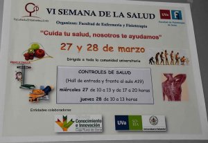 Enfermería y Fisioterapia organizan la Semana de la Salud