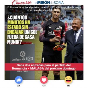 Gana dos entradas para ver el Numancia-Málaga