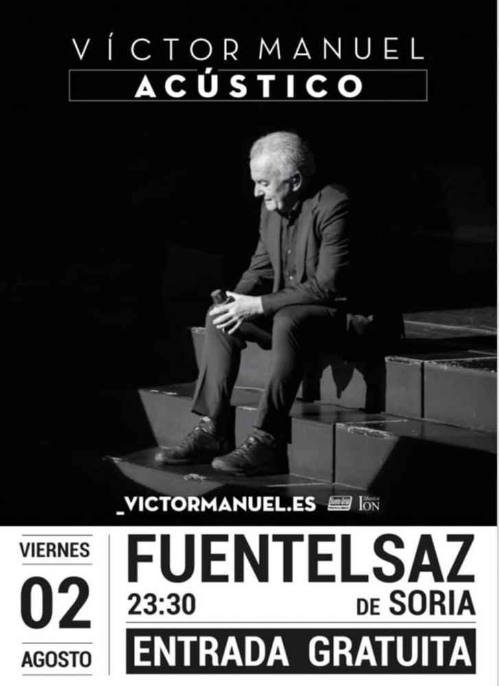 Concierto acústico de Víctor Manuel en Fuentelsaz de Soria