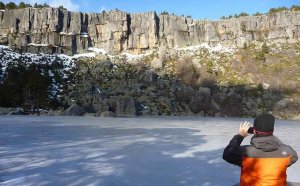 Cerrada la pista forestal por la que se accede a Laguna Negra