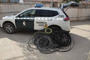 Detenidos dos ladrones de cobre de línea del AVE