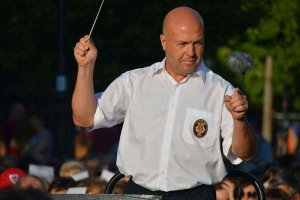 Concierto de pasodobles taurinos en el barrio de Santa Bárbara