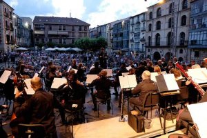 Concierto de la OSCyL en la plaza Mayor de Soria