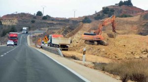 Desvío provisional en N-122, en Langa de Duero, por obras en A-11