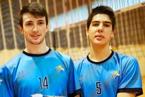 Lucas Lorente y Juanfran París, en el Campeonato de España de voley playa