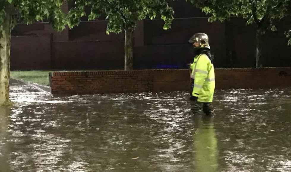 El 1-1-2 gestiona 150 avisos por inundaciones en Valladolid