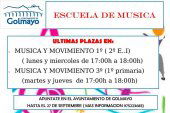 Inscripciones para la Escuela y la Banda de Música de Golmayo