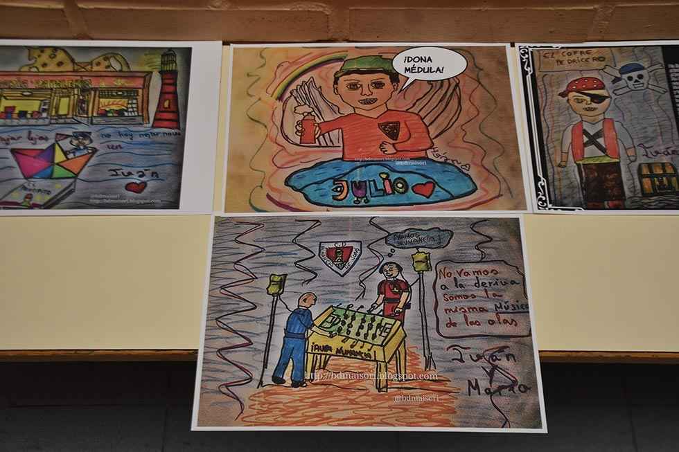 Los dibujos de Iván, en el colegio Las Pedrizas Los dibujos de Iván, en el colegio Las Pedrizas