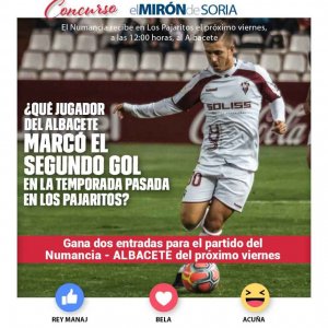 Gana dos entradas para ver el Numancia-Albacete