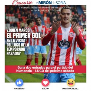 Gana dos entradas para ver el Numancia-Lugo