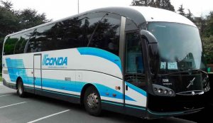 Estreno del nuevo servicio de transporte Pamplona-Soria