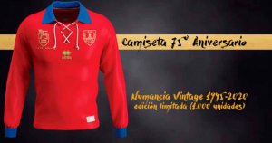 Una camiseta de coleccionista para el 75 aniversario del Numancia