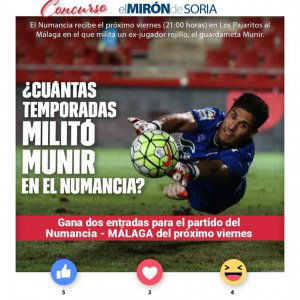 Gana dos entradas para ver el Numancia-Málaga Gana dos entradas para ver el Numancia-Málaga