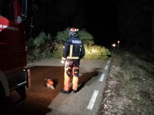 El temporal Fabien provoca 25 incidencias en la provincia