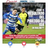 Gana dos entradas para ver el Numancia-Deportivo