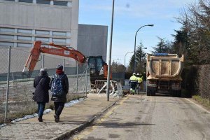 Accidente laboral en las obras del hospital Santa Bárbara