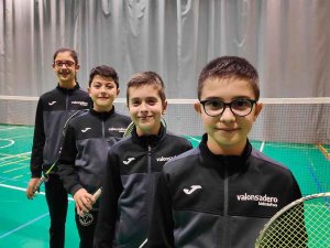 El Club Valonsadero Bádminton lidera ranking nacional sub-11