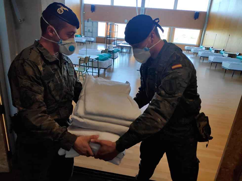 El refuerzo sanitario del Ejército, operativo en Soria El refuerzo sanitario del Ejército, operativo en Soria