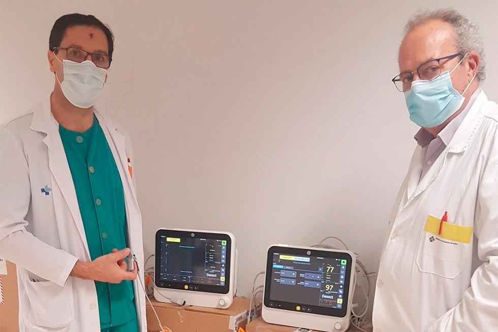 La solidaridad dota de 13 equipos de monitorización al hospital