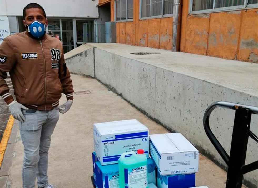 Monteagudo dona material sanitario