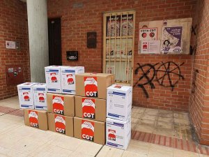 CGT dona material sanitario para luchar contra Covid