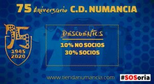 Promoción con descuentos en el 75 aniversario del Numancia