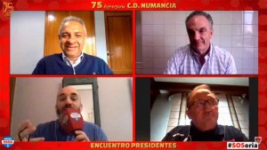 Encuentro de tres presidentes del C.D. Numancia