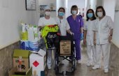 El Club Ciclista Uxama dona material sanitario