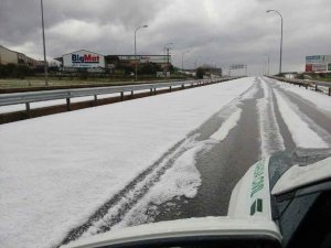 La tormenta de granizo deja 46 mm en Soria