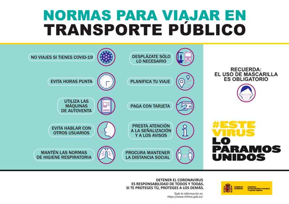 Recomendaciones y medidas para usuarios del transporte público Recomendaciones y medidas para usuarios del transporte público