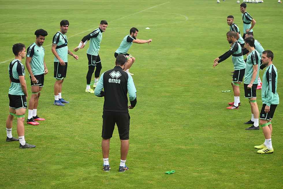 Iván Calero, con ganas de entrenar con toda la plantilla