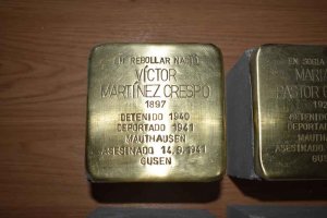 Exposición abierta de los 22 stolperstein