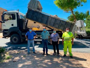 Avanzan las obras en la carretera provincial de Alpansaque