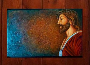 Presentación de cuadro dedicado a Jesús Nazareno