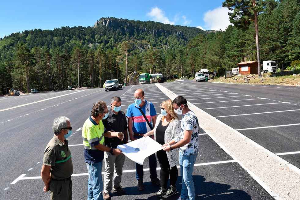 El aparcamiento del paso de la Serrá, casi terminado El aparcamiento del paso de la Serrá, casi terminado