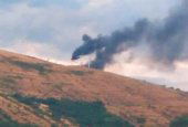 Un rayo calcina un aerogenerador en Montaves Un rayo calcina un aerogenerador en Montaves