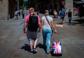 España recibe un 75 por ciento menos de turistas